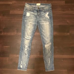 CURRENT/ELLIOT distressed skinny jeans